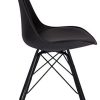 31TrzY6vFL._AC_.jpg SAM Lot de 4 baquets Coussin Cuir synthétique avec Pieds en métal Noir-Chaise de Salle à Manger de Style scandinave, 48 x 55 x 86 cm