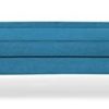 IDMarket - Canapé Droit 3 Places Lars Convertible Bleu Canard