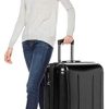 Amazon Basics - Oxford - Valise rigide à roulettes pivotantes - 78 cm, Noir