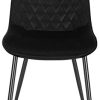 31b9VdFSGVL._AC_.jpg WOLTU 4 Chaises de Salle à Manger en Velours et métal,Chaises de Salon Chaises de Cuisine Noir BH209sz-4
