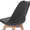 31ebpEEch0L._AC_.jpg IDMarket - Lot de 4 chaises SARA Noires pour Salle à Manger