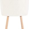 31faCXzoiGL._AC_.jpg EUGAD Chaises de Salle à Manger Lot de 6,Chaise de Cuisine en Velours Crème Blanc 0300BY-6