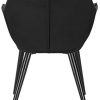 31iRdzwd7WL._AC_.jpg WOLTU Chaises de Salle à Manger Lot de 6 en Velours et métal,Chaises de réception Noir BH254sz-6