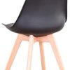 31jvbXFALTL._AC_.jpg Uderkiny Lot de 6 chaises Chaises de Salle à Manger avec Coussins et Pieds en hêtre pour Salle à Manger Cuisine Bureau, etc (Noir-6)