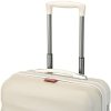 31mwZ4tzulL._AC_.jpg BONTOUR Wave Valise Bagage à Main avec Serrure TSA, Valise de Voyage Rigide à 4 roulettes, Trolley Cabine 55x40x20cm (Blanc, Bagage Cabine)
