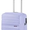 31n7fNRO91L._AC_.jpg American Tourister Sunside - Spinner S Bagage Cabine, 55 cm, 35 L, Bleu (Pastel Blue)