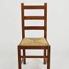 Tommychairs - Set 2 chaises Rustica pour Cuisine, Bar et Salle à Manger, Robuste Structure en Bois de hêtre peindré en Couleur Noyer Clair et Assise en Paille
