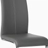 31vbpZ0BEL._AC_.jpg IDIMEX Lot de 2 chaises de Salle à Manger SABA avec poignée intégrée et piétement chromé, revêtement en synthétique Gris