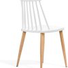 31xzLo4GpzL._AC_.jpg IDMarket - Lot de 4 chaises Lily Blanches pour Salle à Manger