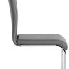 31z6FYD8mWL._AC_.jpg IDIMEX Lot de 2 chaises de Salle à Manger SABA avec poignée intégrée et piétement chromé, revêtement en synthétique Gris