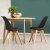 41-pAg6rZfL._AC_.jpg IDMarket - Lot de 4 chaises SARA Noires pour Salle à Manger