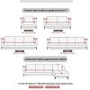 410VvbehQzL._AC_.jpg Housse de canapé d'angle Extensible en Forme de L ,1/2/3/4 Places Couverture de Canapé Polyester Élastique Protege de Meubles ,Revêtement de Canapé avec Rouleaux de Mousse antidérapante