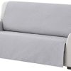 Textilhome - Housse de Canapé Protecteur Adele , Taille 3 Places. Housse Matelasse Réversible. Couleur Grey