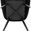 4127urIPEL._AC_.jpg WOLTU Chaises de Salle à Manger Lot de 6 en Velours et métal,Chaises de réception Noir BH254sz-6