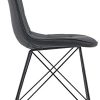 412sp20BqL._AC_.jpg IDIMEX Lot de 4 chaises Imran pour Salle à Manger ou Cuisine avec 4 Pieds en métal Noir Design Contemporain, Assise capitonnée avec revêtement synthétique Noir