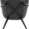 WOLTU BH251an-1,1 Chaise de Salle à Manger Moderne Chaise de Cuisine en Similicuir et métal,Anthracite