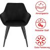415U8tlOGuL._AC_.jpg WOLTU Chaises de Salle à Manger Lot de 6 en Velours et métal,Chaises de réception Noir BH254sz-6
