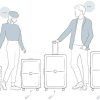 416jaBzcpYL._AC_.jpg Delsey Paris - Chatelet Air - Valise Trolley - 4 Doubles Roues, 67 cm - Jaune