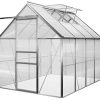 416yBTS2z7L._AC_.jpg Serre de Jardin Aluminium 3,7m² avec Fondation 190x195cm fenêtre de Toit Serre légumes Herbes Plantes 5,85m³ Jardinage