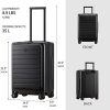 417lPGs6tlL._AC_.jpg LEVEL8 Spinner S Bagage Cabine, Valise Cabine à Roulette Poids Léger,Bagage à Main Valise,Valise Trolley 4 Doubles Roues, Valise à roulettes, 54cm, 35L, Noir