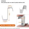 418YiLJL8uL._AC_.jpg Kit de réparation de serre, 80 clips de vitrage avec clips métalliques, 50 écrous de serre en aluminium et 50 boulons en aluminium pour serre en aluminium, 50 clips de chevauchement en Z