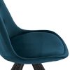 4197E1K9JKL._AC_.jpg WOLTU BH196bl-2 Chaise de Salle à Manger Lot de 2 siège en Velours Pied en Bois Massif,Chaise de Cuisine Chaise de Salon Bleu