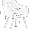 419UuNWOaL._AC_.jpg Wolmics Chaise de Salle à Manger Lot de 2 avec Accoudoirs Chaise Fauteuil Scandinave Velours,Chaise Salon à Manger Chaise Cuisine Gris Clair Pieds en Bois Massif