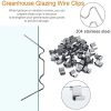 419za9w1OdL.jpg 120 Clips de Vitrage pour Serre,Serre Pinces en Acier Inoxydable,Clips de vitrage Type W, Accessoires Serre,D'épaisseur Clips de Vitrage de Serre,Fixation de Serre