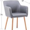 41AJiKLWdQL._AC_.jpg Marque Amazon - Movian Brad Lot de 2 chaises de salle à manger, Gris foncé