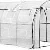 41B4OuquqtL._AC_.jpg Sekey Serre de Jardin Tunnel 200x300x190cm Serre Grande, Serre de Jardin pour Tomates Blanc
