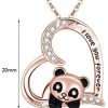 41BiNOcOnAL._AC_.jpg Collier classique élégant avec inscription gravée « I Love You Forever » pour femme – Doré