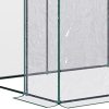 41Bj53E2TxL._AC_.jpg Outsunny Serre de Jardin adossée Serre adossée dim. 1,43L x 1,18l x 2,12H m 2 Portes zippées enroulables Acier PVC Transparent