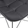 41CIfv7t-fL._AC_.jpg IDIMEX Lot de 4 chaises Imran pour Salle à Manger ou Cuisine avec 4 Pieds en métal Noir Design Contemporain, Assise capitonnée avec revêtement synthétique Noir
