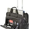 Targus Sacoche à roulettes Executive avec poignée télescopique, sac pour ordinateur portable 15,6 pouces, porte-documents de voyage – Noir, TBR003EU