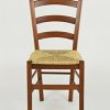 41KHN3wBBnL._AC_.jpg Tommychairs - Set 2 chaises Venice pour Cuisine, Bar et Salle à Manger, Robuste Structure en Bois de hêtre peindré en Couleur Noyer Clair et Assise en Paille