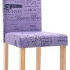 41KbDCpuuEL._AC_.jpg vidaXL 4X Chaises de Salle à Manger Chaises à Dîner Chaises de Repas Chaises de Cuisine Chaises de Salon Maison Intérieur Violet Polyester