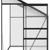 41MTKoJ9iVS._AC_.jpg Tidyard Serre de Jardin Serre Panneau de Polycarbonate Résistance aux UV Anthracite Aluminium 6,5 m³