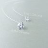 41NkTxj4OcL._AC_.jpg Bo&Pao Collier Fil transparent pour Femme en Argent Sterling 925, avec Pierre