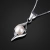 41OJ50SvyL._AC_.jpg B.Catcher Collier en Argent 925 Pendentif incrusté avec Perle Perle d’Eau Douce Saint-Valentin Cadeau Parfait