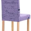 41OZ9mhbK3L._AC_.jpg vidaXL 4X Chaises de Salle à Manger Chaises à Dîner Chaises de Repas Chaises de Cuisine Chaises de Salon Maison Intérieur Violet Polyester