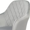 41RF5K0CigL._AC_.jpg Wolmics Chaise de Salle à Manger Lot de 2 avec Accoudoirs Chaise Fauteuil Scandinave Velours,Chaise Salon à Manger Chaise Cuisine Gris Clair Pieds en Bois Massif