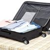 Amazon Basics - Oxford - Valise rigide à roulettes pivotantes - 78 cm, Noir