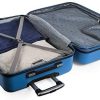 ITACA - Valise de Voyage Rigide 4 Roues Trolley de Taille Moyenne 65 cm en ABS. Extensible Résistante et Légère. Poignée 2 Anses et Cadenas. Étudiant et Professionnel. 71260, Couleur Bleu Cyan