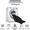 Silingsan Housse de Coussin Extensible Coussin de canapé Jacquard Housse de Siège de Canapé Couvre pour Canapé Protege de Meubles Antipoussière (3 Places, Gris foncé)