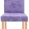 41VPs3mY0ZL._AC_.jpg vidaXL 4X Chaises de Salle à Manger Chaises à Dîner Chaises de Repas Chaises de Cuisine Chaises de Salon Maison Intérieur Violet Polyester