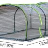 41VSJ4R9HfL._AC_.jpg Blanketswarm Serre tunnel de jardin portable 120 x 60 x 50 cm avec ouverture zippée pour plantes d'intérieur ou d'extérieur