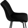 41WkCeOpPuL._AC_.jpg WOLTU 4 Chaises de Salle à Manger en Velours et métal,Chaises de Salon Chaises de Cuisine Noir BH209sz-4