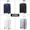 41ZcNm5NkPL._AC_.jpg Kono Valise Trolley Cabine 55cm Bagage à Main Rigide en Polypropylène Ultra Léger à 4 roulettes avec Serrure TSA Intégré 40L (Noir)