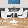 41Zx4traa7S._AC_.jpg IDMarket - Lot de 4 chaises Gaby Blanches en PU pour Salle à Manger