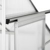 41aQwahtM8S._AC_.jpg TecTake 800406 Serre de Jardin avec Base Alu Polycarbonate Adossée 4,09 m³ - diverses modèles - (192x128x202 cm | no. 402470)